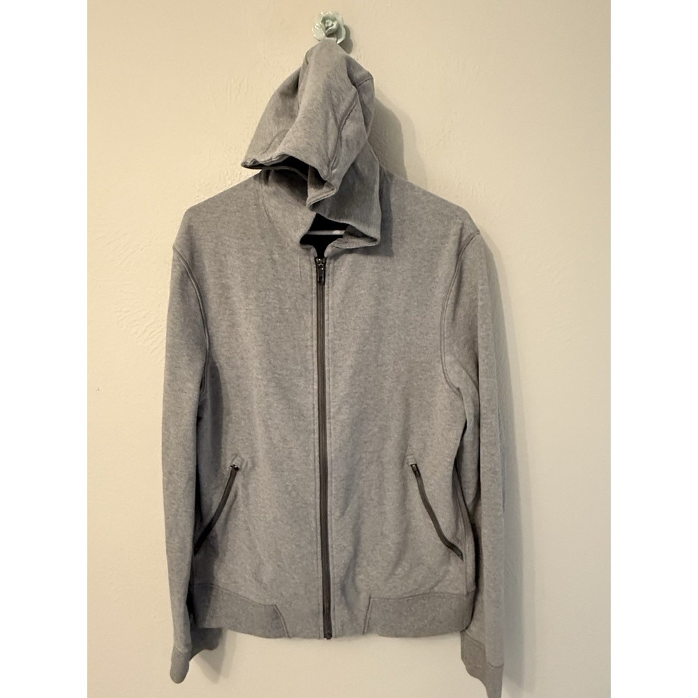Lululemon Men's Cross Cut Hoodie Full Zip size M Gray Excellent